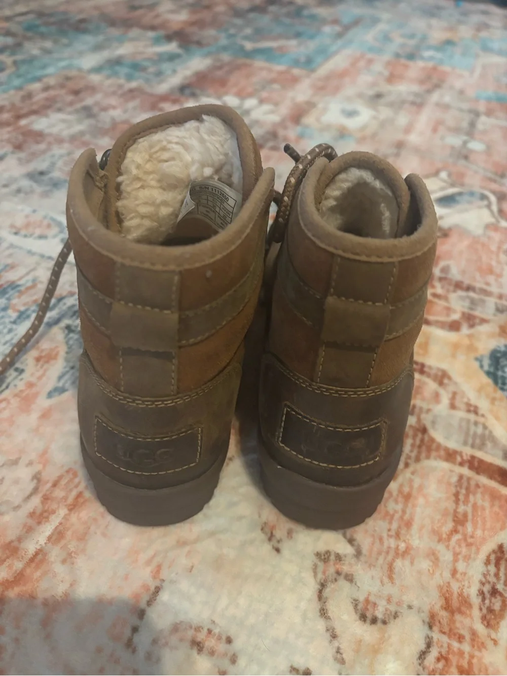 Men's Brown Lace-Up Ugg Boot